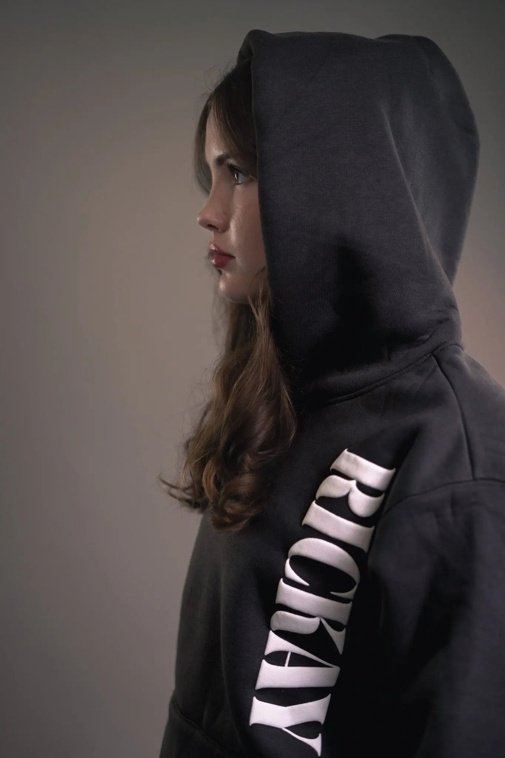 Rickay grey hoodie front streetwear style