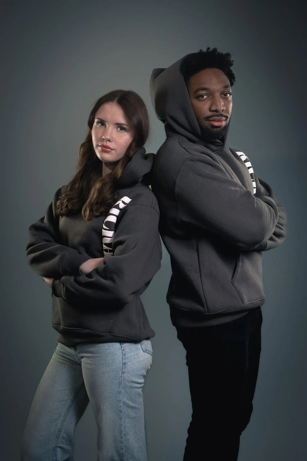 Rickay premium grey hoodie casual streetwear