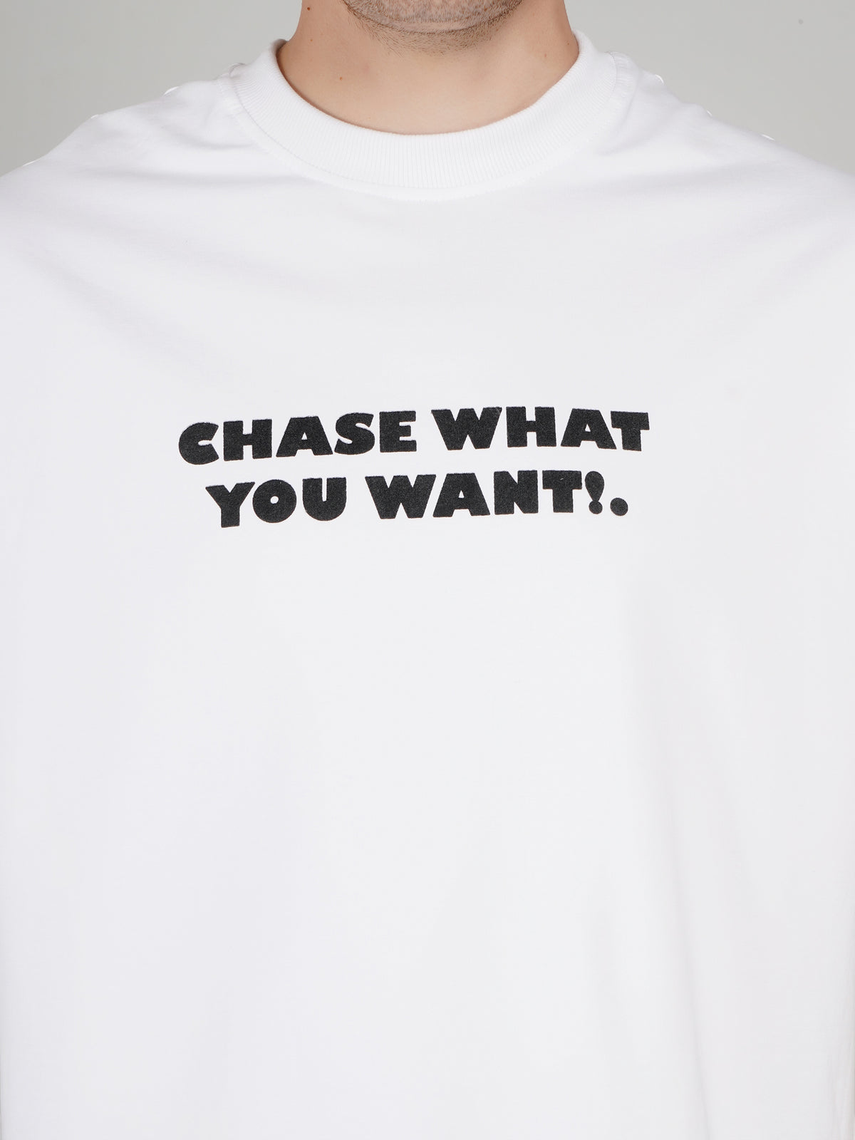 NO EXCUSES Oversized Drop-Shoulder White T-Shirt | Canada